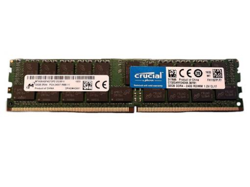 Crucial 32GB 2Rx4 PC4-2400T-LB0-11 CT32G4LFD424S.36FA1  от ведущих производителей: SSD, HDD, материнские платы, батареи. Надежность и производительность для вашего оборудования.